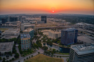 Plano Texas At Sunset